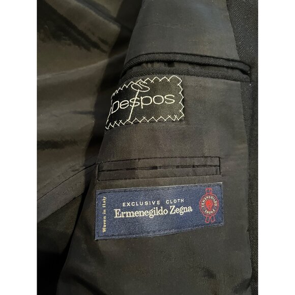 Ermenegildo Zegna Mens Black 100% Cashmere Blazer With Purdue University Buttons - Picture 4 of 14